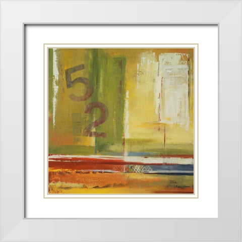 House 52 White Modern Wood Framed Art Print with Double Matting by Pinto, Patricia