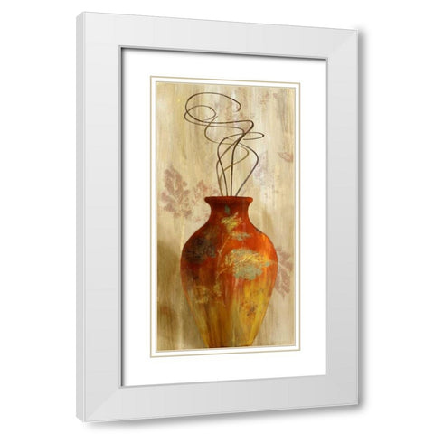 Fall Vessel I White Modern Wood Framed Art Print with Double Matting by Loreth, Lanie