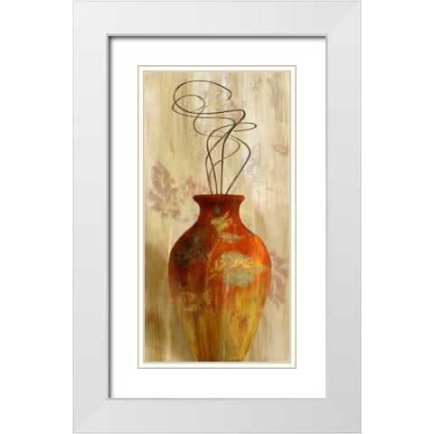 Fall Vessel I White Modern Wood Framed Art Print with Double Matting by Loreth, Lanie