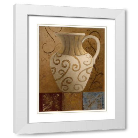Elegant Vessel II White Modern Wood Framed Art Print with Double Matting by Loreth, Lanie