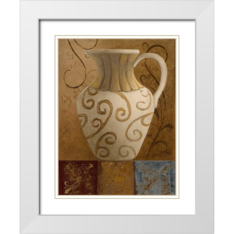 Elegant Vessel II White Modern Wood Framed Art Print with Double Matting by Loreth, Lanie