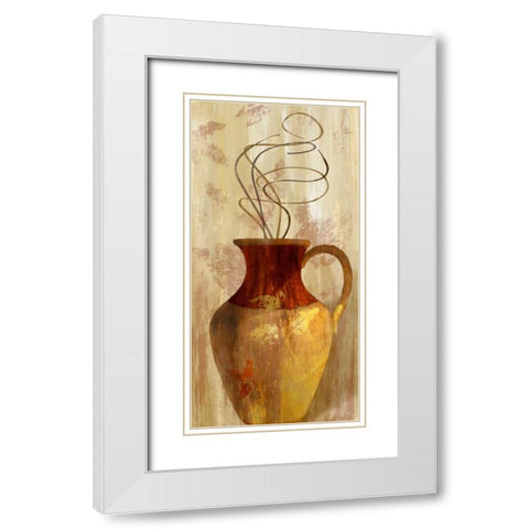 Fall Vessel II White Modern Wood Framed Art Print with Double Matting by Loreth, Lanie