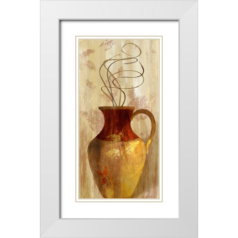 Fall Vessel II White Modern Wood Framed Art Print with Double Matting by Loreth, Lanie