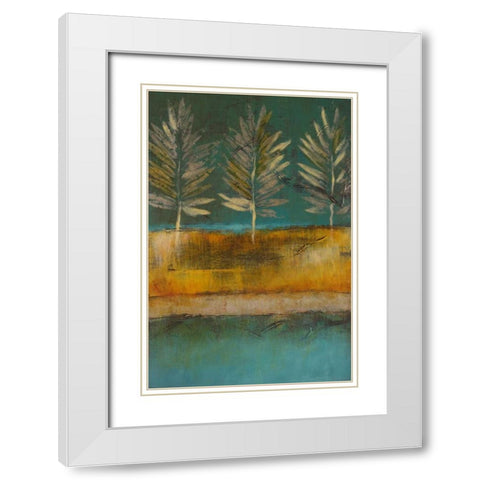 Midnight Island I White Modern Wood Framed Art Print with Double Matting by Loreth, Lanie
