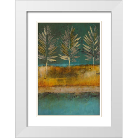 Midnight Island I White Modern Wood Framed Art Print with Double Matting by Loreth, Lanie