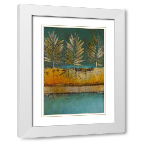 Midnight Island II White Modern Wood Framed Art Print with Double Matting by Loreth, Lanie