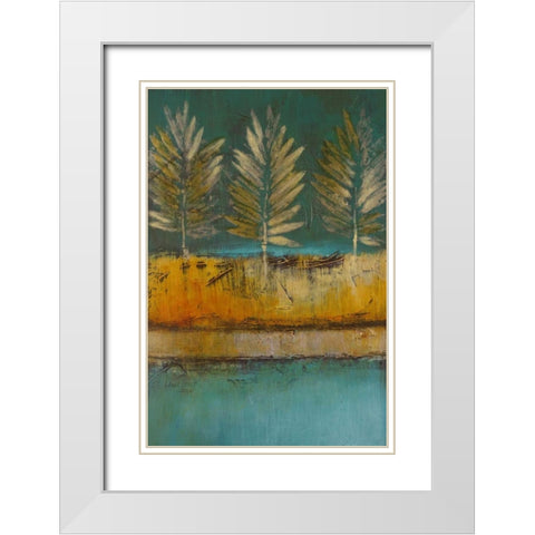 Midnight Island II White Modern Wood Framed Art Print with Double Matting by Loreth, Lanie