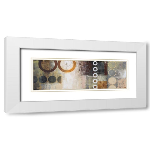 Liberate I White Modern Wood Framed Art Print with Double Matting by Marcon, Michael