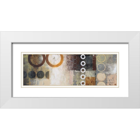 Liberate I White Modern Wood Framed Art Print with Double Matting by Marcon, Michael