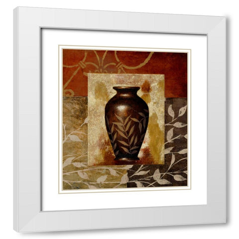 A Familiar Vessel I White Modern Wood Framed Art Print with Double Matting by Marcon, Michael