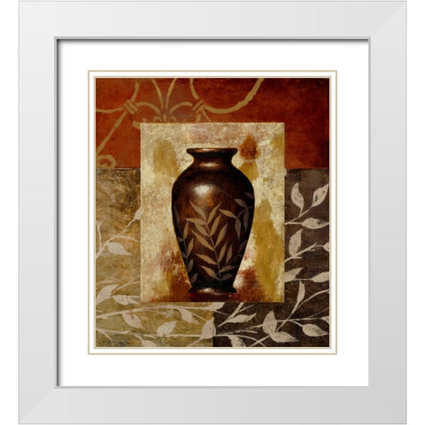 A Familiar Vessel I White Modern Wood Framed Art Print with Double Matting by Marcon, Michael