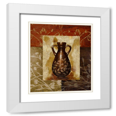 A Familiar Vessel II White Modern Wood Framed Art Print with Double Matting by Marcon, Michael