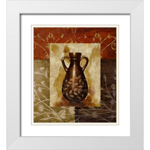 A Familiar Vessel II White Modern Wood Framed Art Print with Double Matting by Marcon, Michael