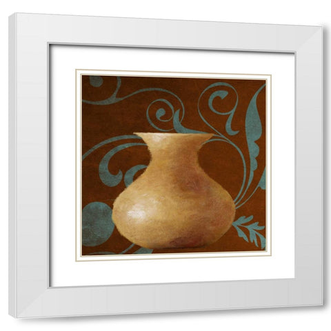 Roma Vessel III White Modern Wood Framed Art Print with Double Matting by Loreth, Lanie