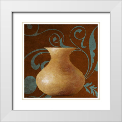 Roma Vessel III White Modern Wood Framed Art Print with Double Matting by Loreth, Lanie