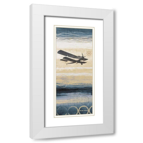 Through the Wind I White Modern Wood Framed Art Print with Double Matting by Marcon, Michael