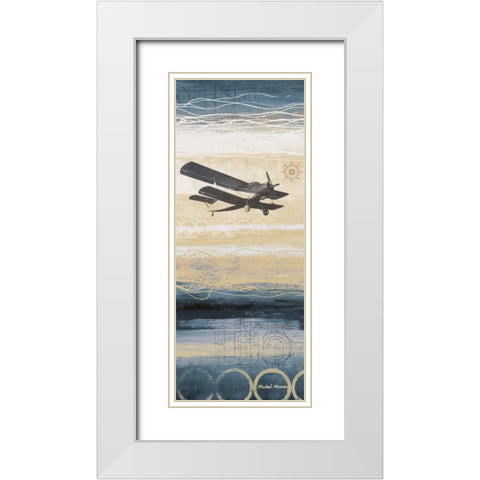 Through the Wind I White Modern Wood Framed Art Print with Double Matting by Marcon, Michael