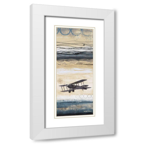Through the Wind II White Modern Wood Framed Art Print with Double Matting by Marcon, Michael
