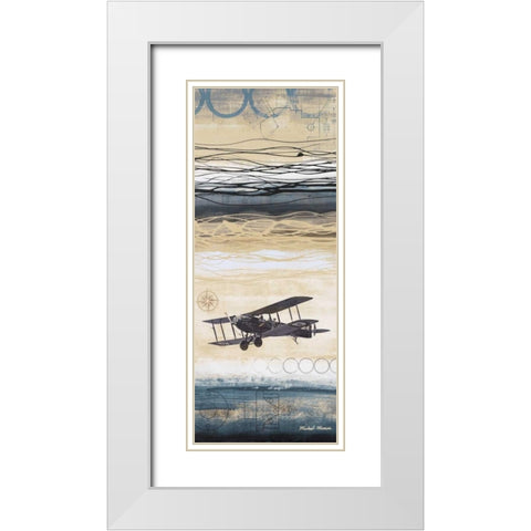 Through the Wind II White Modern Wood Framed Art Print with Double Matting by Marcon, Michael