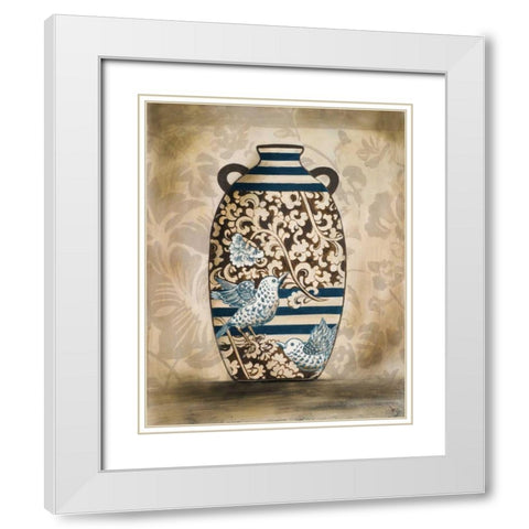 The Pottery I White Modern Wood Framed Art Print with Double Matting by Pinto, Patricia