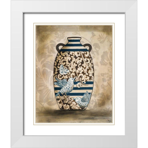 The Pottery I White Modern Wood Framed Art Print with Double Matting by Pinto, Patricia