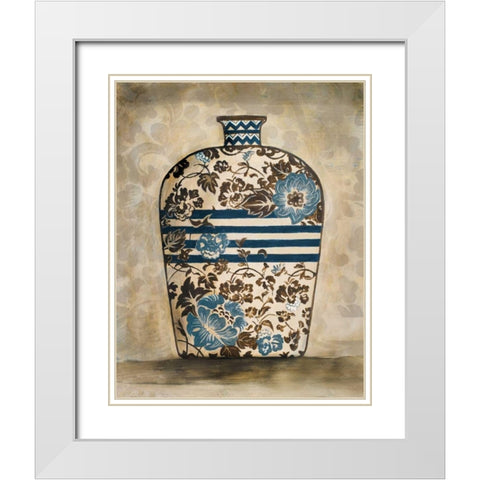 The Pottery II White Modern Wood Framed Art Print with Double Matting by Pinto, Patricia