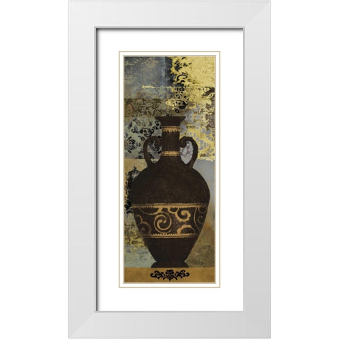 Vintage Vessel II White Modern Wood Framed Art Print with Double Matting by Marcon, Michael