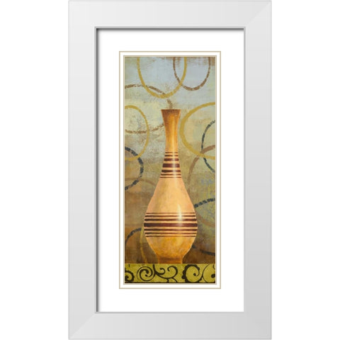 Symphony I White Modern Wood Framed Art Print with Double Matting by Marcon, Michael