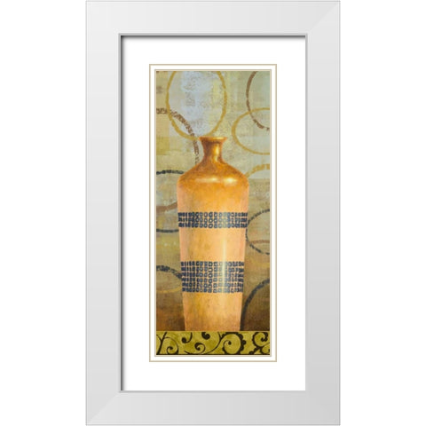 Symphony II White Modern Wood Framed Art Print with Double Matting by Marcon, Michael