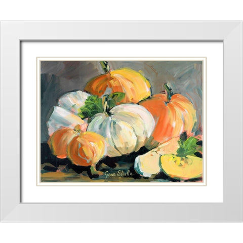 Harvested I White Modern Wood Framed Art Print with Double Matting by Slivka, Jane