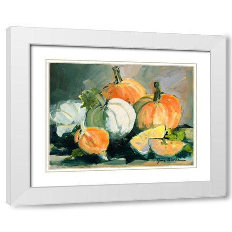 Harvested II White Modern Wood Framed Art Print with Double Matting by Slivka, Jane