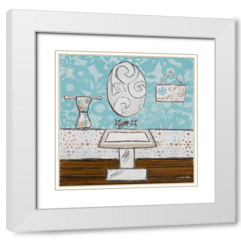 Yours and Mine II White Modern Wood Framed Art Print with Double Matting by Ritter, Gina