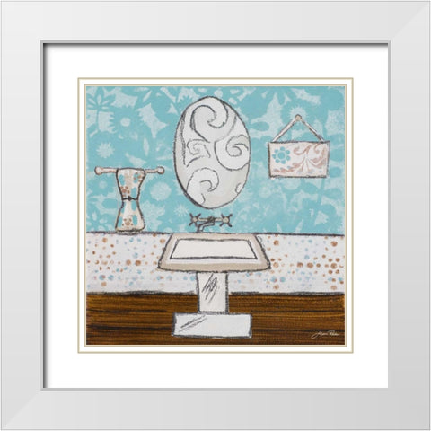 Yours and Mine II White Modern Wood Framed Art Print with Double Matting by Ritter, Gina