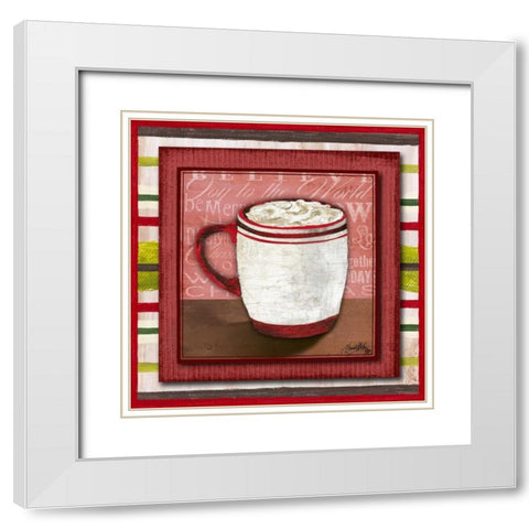 Taste of Christmas I White Modern Wood Framed Art Print with Double Matting by Medley, Elizabeth