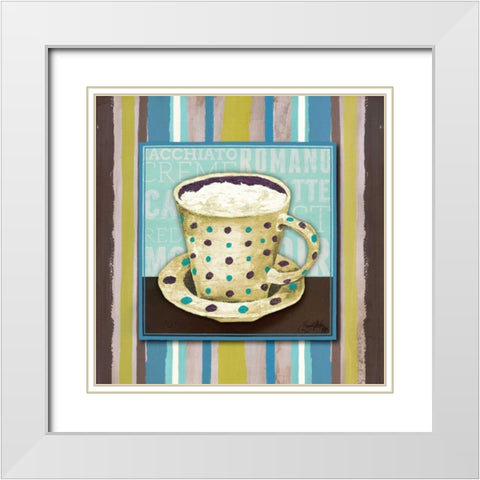 Morning Brew IV White Modern Wood Framed Art Print with Double Matting by Medley, Elizabeth