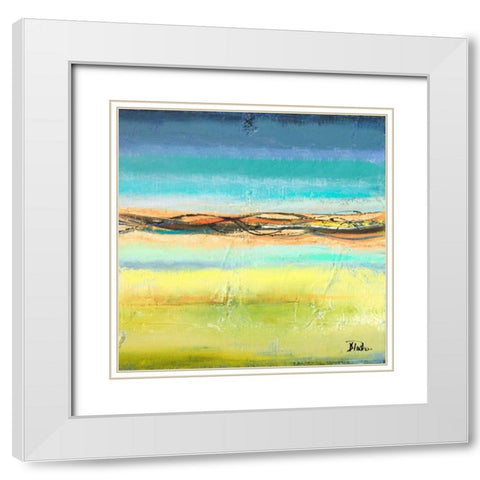Twilight II White Modern Wood Framed Art Print with Double Matting by Pinto, Patricia
