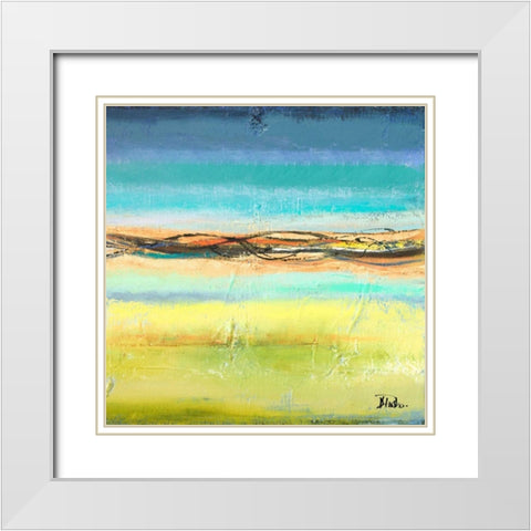 Twilight II White Modern Wood Framed Art Print with Double Matting by Pinto, Patricia