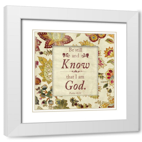 Saved I White Modern Wood Framed Art Print with Double Matting by Loreth, Lanie
