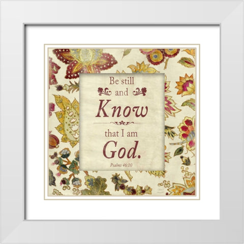 Saved I White Modern Wood Framed Art Print with Double Matting by Loreth, Lanie