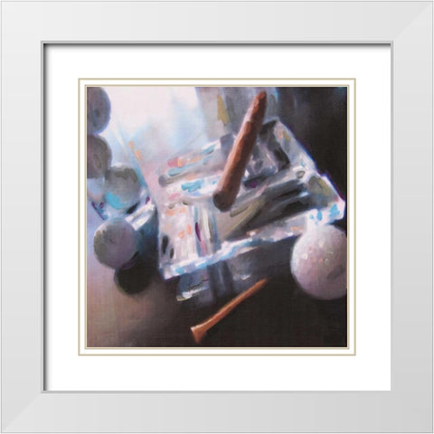 After Golf I White Modern Wood Framed Art Print with Double Matting by French-Roussia, Heather