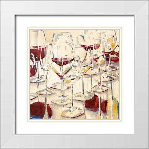 A Warm Toast II White Modern Wood Framed Art Print with Double Matting by French-Roussia, Heather A.