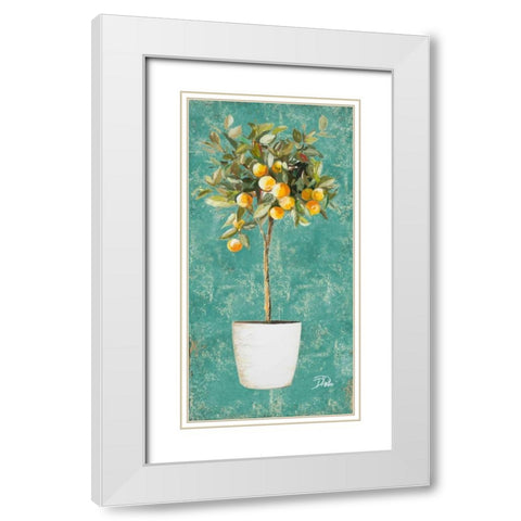 Essential Compliment I White Modern Wood Framed Art Print with Double Matting by Pinto, Patricia