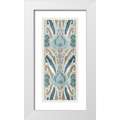 A Touch of Flourish II White Modern Wood Framed Art Print with Double Matting by Pinto, Patricia