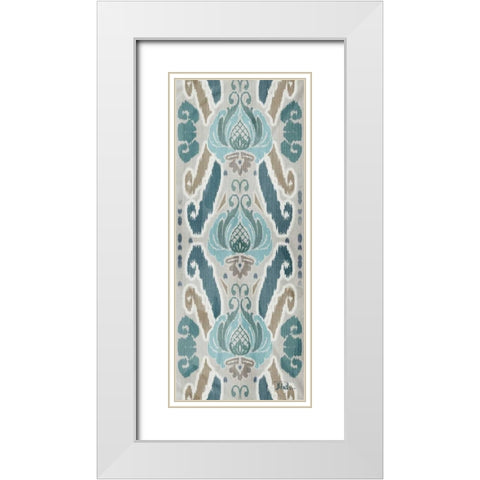 A Touch of Flourish III White Modern Wood Framed Art Print with Double Matting by Pinto, Patricia