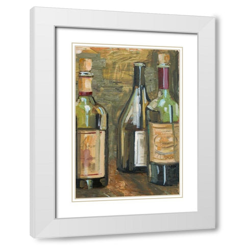 Vino II White Modern Wood Framed Art Print with Double Matting by French-Roussia, Heather