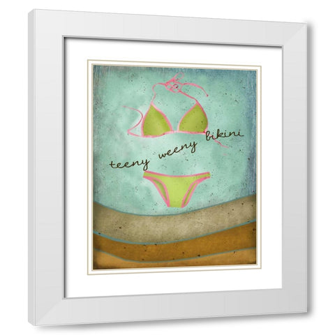 Teeny Weeny Bikini White Modern Wood Framed Art Print with Double Matting by Albert, Beth