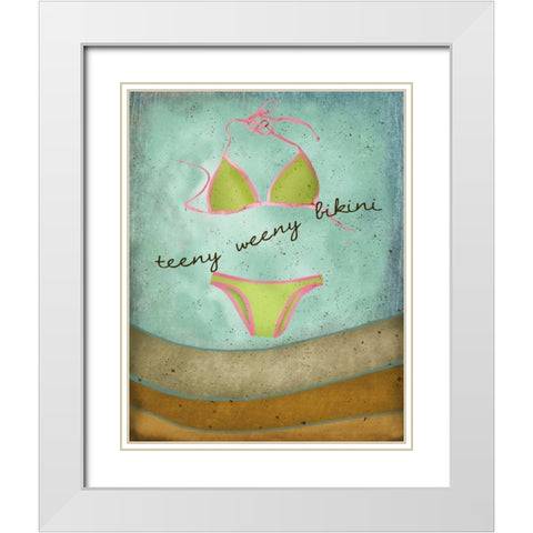 Teeny Weeny Bikini White Modern Wood Framed Art Print with Double Matting by Albert, Beth