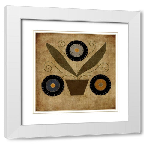 American Fruit Harvest White Modern Wood Framed Art Print with Double Matting by Albert, Beth