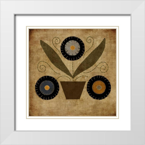 American Fruit Harvest White Modern Wood Framed Art Print with Double Matting by Albert, Beth