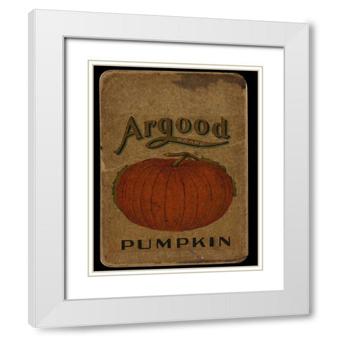 Vintage Pumpkin White Modern Wood Framed Art Print with Double Matting by Albert, Beth